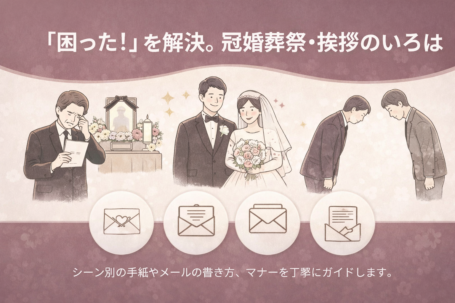 「困った！」を解決。冠婚葬祭・挨拶のいろは